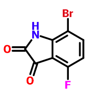 7-Bromo-4-fluoro-1H-indole-2.3-dione｜1245648-36-5