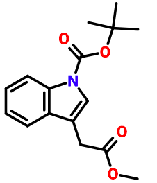 tert-butyl 3-(2-methoxy-2-oxoethyl)-1H-indole-1-carboxylate