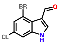 4-Bromo-6-Chloro-1H-Indole-3-Carbaldehyde|115666-32-5